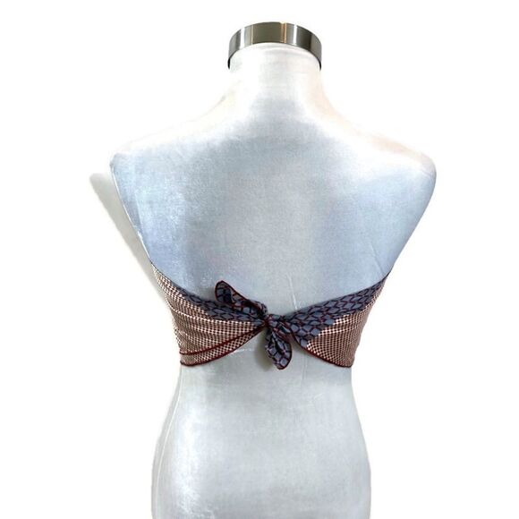 Square Daniel La Foret Brand Silk Scarf Geometric Print 26”x26” - Picture 12 of 14